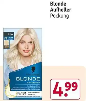 Rossmann Blonde Aufheller Packung Angebot