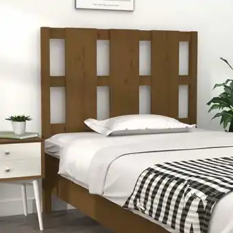 ManoMano Bonnevie - Kopfteil für Bett - Bett-Kopfteil Honigbraun 95,5x4x100 cm Massivholz Kiefer BV885554 Angebot