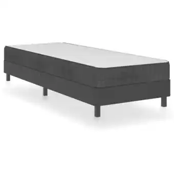 ManoMano Maisonchic - Boxspring-Bettgestell, Schlafzimmerbett, Erwachsenenbett Grau Stoff 90x200 cm XTJTE995195 Angebot