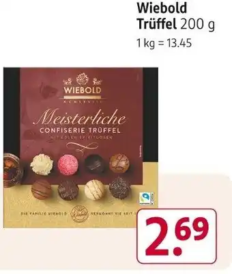 Rossmann Wiebold Trüffel 200 g Angebot