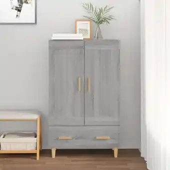 ManoMano Maisonchic - Highboard Sideboard Kommode für Wohnzimmer Küche Grau Sonoma 70x31x115 cm Holzwerkstoff DE11005 - Grau Angebot