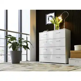 ManoMano Schubladen Kommode Sideboard marbella 3 in Hochglanz weiß - Made in Germany - - Weiß - Bmg Möbel Angebot