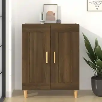 ManoMano Bonnevie - Sideboard Kommode - Küchenschrank Braun Eichen-Optik 69,5x34x90 cm Holzwerkstoff BV362158 Angebot