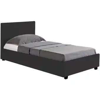 ManoMano Habitat Et Jardin - Kastenbett Carla - 90 x 190 cm - Schwarz Angebot