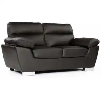 ManoMano Sofa aus rekonstituiertem Leder/PVC DALLAS - 169 x 88 x 90 cm - 2 Sitzer - Schokolade Angebot