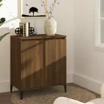 ManoMano Bonnevie - Sideboard Kommode - Küchenschrank Braun Eichen-Optik 60x35x70 cm Holzwerkstoff BV562390 Angebot