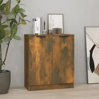 ManoMano Sideboard, Kommode, Küchenschrank, Beistellschrank, Anrichte für Wohnzimmer Räuchereiche 60x30x70 cm Holzwerkstoff LLLA488611 Angebot