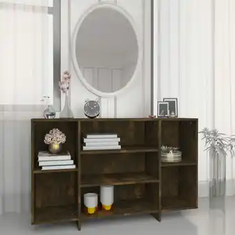 ManoMano Maisonchic - Sideboard Kommode für Wohnzimmer Küche Räuchereiche 120x30x75 cm Holzwerkstoff DE75485 - Braun Angebot