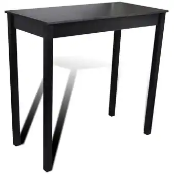 ManoMano Bonnevie - Bartisch Stehtisch - Küchentisch mdf Schwarz 115×55×107 cm BV736923 Schwarz Angebot