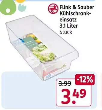 Rossmann Flink & Sauber Kühlschrank- einsatz 3,1 Liter Stück Angebot