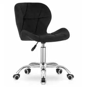 ManoMano Bürostuhl AVOLA - ergonomisch - Velours - schwarz Angebot