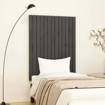 ManoMano Wand-Kopfteil Betthaupt Bett-Kopfteil Dekorative Wandpaneel Grau 82,5x3x110 cm Massivholz Kiefer RXJNX3283420 Maisonchic Angebot