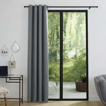 ManoMano Univers Decor - Verdunkelnder Vorhang 140 x 260 cm - 1 Verdunkelungspaneel - Anthrazit - Anthracite Angebot