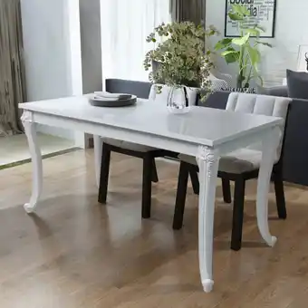 ManoMano Esstisch,Esszimmertisch,Speisetisch für Wohnzimmer, Esszimmer 116 x 66 x 76 cm Hochglanz Weiß AGHDE884467 Maisonchic Angebot