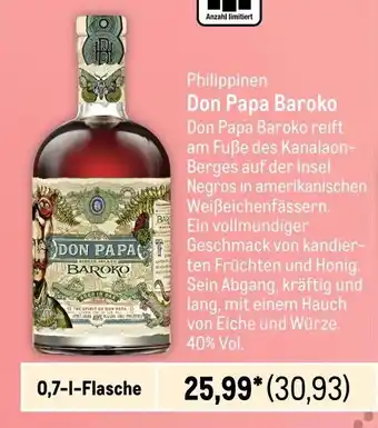 METRO Don Papa Baroko 700ml Angebot