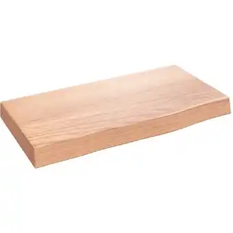 ManoMano Wandregal,Wandboard,Hängeregal für Wohnzimmer, Schlafzimmer, Flur, Badezimmer Hellbraun 40x20x4 cm Massivholz Eiche Behandelt Angebot