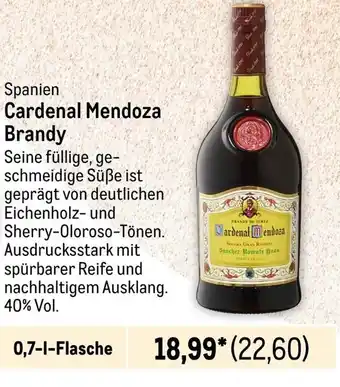 METRO Cardenal Mendoza Brandy 700ml Angebot