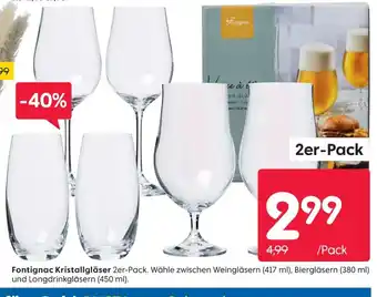 Rusta Fontignac Kristallgläser 2er-Pack. Angebot