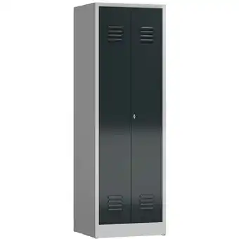 ManoMano Spind Mehrzweckschrank Spindschrank 1800 x 590 x 500 mm, lichtgrau/anthrazitgrau - anthrazit Angebot