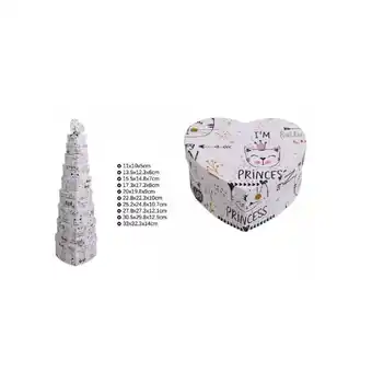 ManoMano Satz 10PCS geschenk-boxen verschiedene grössen matrioska herzform weiss fantasy 71968 Angebot