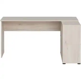 ManoMano Möbelpartner - Schreibtisch rechteckig Pigeon HxBxT 73,6x150x121,6cm 6 Fächern Eiche - Eiche Angebot