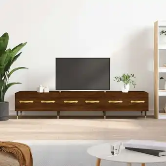 ManoMano Moderne TV-Möbel, TV-Lowboard TV-Schrank für das Wohnzimmer Braun Eichen-Optik 150x36x30 cm Holzwerkstoff -FV70873 - Braun Angebot