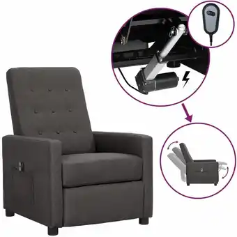 ManoMano Relax-Sessel Elektrisch,TV-Sessel,Ruhesessel,Fernsehsessel Dunkelgrau Stoff -DE27290 - Grau Angebot