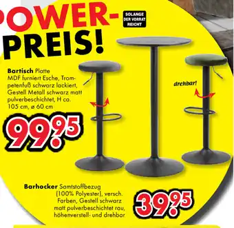 Möbel Wanninger Bartisch oder Barhocker Angebot