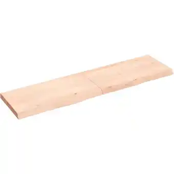 ManoMano Wandregal,Wandboard,Hängeregal für Wohnzimmer, Schlafzimmer, Flur, Badezimmer 120x30x4 cm Massivholz Eiche Unbehandelt DTHFF7 Angebot