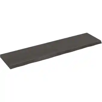 ManoMano Wandregal,Wandboard,Hängeregal für Wohnzimmer, Schlafzimmer, Flur, Badezimmer Dunkelgrau 120x30x4 cm Massivholz Eiche Behande Angebot