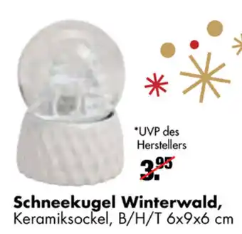 Möbel Wanninger Schneekugel Winterwald Angebot