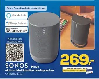 Euronics Berlet SONOS Move aktiver Multimedia-Lautsprecher Angebot