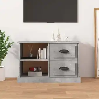 ManoMano Maisonchic - TV-Möbel,TV-Schrank TV-Lowboard für Wohnzimmer TV-Hängeschrank Betongrau 73x35,5x47,5 cm Holzwerkstoff 62161 - G Angebot