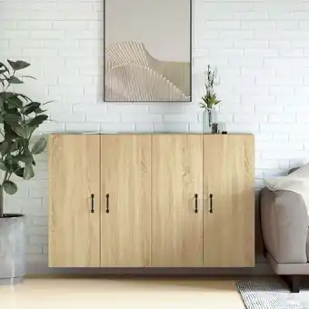 ManoMano 2 Stk. Wandschränke,Wandhängeschrank,Badschrank,Küchenschrank Sonoma-Eiche Holzwerkstoff VMIEB81538 Maisonchic Angebot