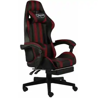 ManoMano Gaming-Stuhl,Bürostuhl Computerstuhl Ergonomisch,Gaming Chair mit Fußstütze Schwarz und Weinrot Kunstleder -DE38113 - Rot Angebot