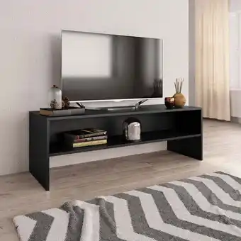 ManoMano Maisonchic - TV-Lowboard für Wohnzimmer tv Schrank TV-Möbel Schwarz 120x40x40 cm Holzwerkstoff DE29144 - Schwarz Angebot