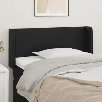 ManoMano Bonnevie - Kopfteil für Bett - Bett-Kopfteil mit Ohren Schwarz 83x16x78/88 cm Kunstleder BV247334 Angebot