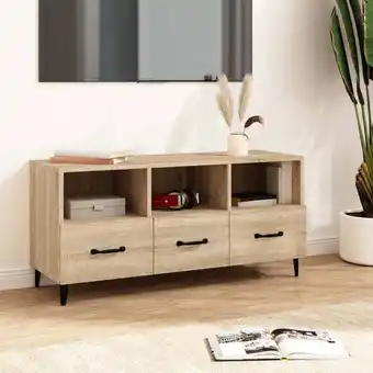 ManoMano TV-Möbel,TV-Schrank TV-Lowboard für Wohnzimmer TV-Hängeschrank Sonoma-Eiche 102x35x50 cm Holzwerkstoff Maisonchic 62212 - Bra Angebot