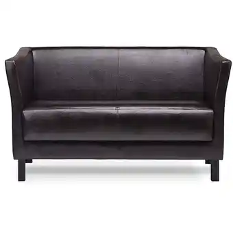 ManoMano Especto Modernes Sofa 2 Sitzer, aus Kunstleder, Braun - Konsimo Angebot