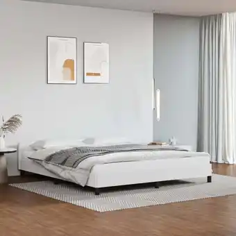 ManoMano Bett mit Kopfteil - Jugendbett Bettgestell Weiß 180x200 cm Kunstleder BV874083 - BonneVie Angebot