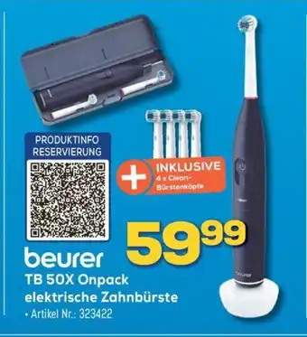 Euronics Berlet beurer TB 50X Onpack elektrische Zahnbürste Angebot