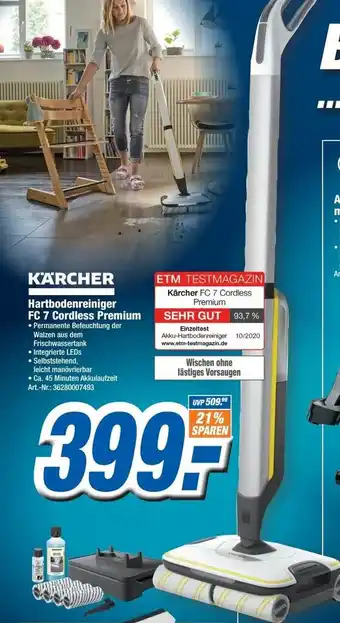 Expert Technomarkt Karcher Hartbodenreiniger FC 7 Cordless Premium Angebot