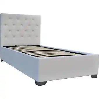 ManoMano Einzelbett mit Bettkasten Tino - 90 × 190 cm - Weiß Angebot