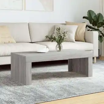 ManoMano Bonnevie - Couchtisch,Sofatisch Kaffeetisch, Wohnzimmertisch im Industrie-Design Grau Sonoma 102x50x36 cm Holzwerkstoff -FV91 Angebot