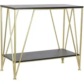 ManoMano Holzmetallkonsole 81.5x36x71.5 Gold Metall Holzmaterial Mehrfarbige Farbfamilienkonsolen und Empfänger Details Angebot