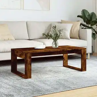 ManoMano Maisonchic - Couchtisch, Beistelltisch, Wohnzimmertisch Räuchereiche 102x50x35 cm Holzwerkstoff MKW94248 Angebot