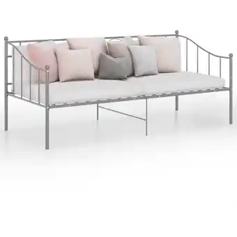 ManoMano Schlafsofa Bettgestell Bett - Jugendbett Grau Metall 90x200 cm BV992489 Bonnevie Angebot