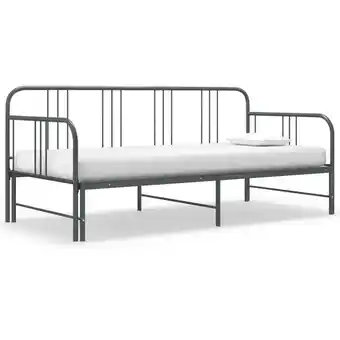 ManoMano Ausziehsofa Bettgestell - Jugendbett - Wohnzimmer Couch Grau Metall 90x200 cm XTJTE996974 Maisonchic Angebot