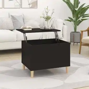 ManoMano Couchtisch,Sofatisch Kaffeetisch, Wohnzimmertisch im Industrie-Design Schwarz 60x44,5x45 cm Holzwerkstoff -FV81677 - Schwarz Angebot