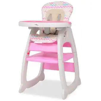 ManoMano Bonnevie - 3-in-1 verwandelbarer Hochstuhl für Babys - Kinderhochstuhl für von Geburt mit Essbrett Rosa BV449775 Angebot